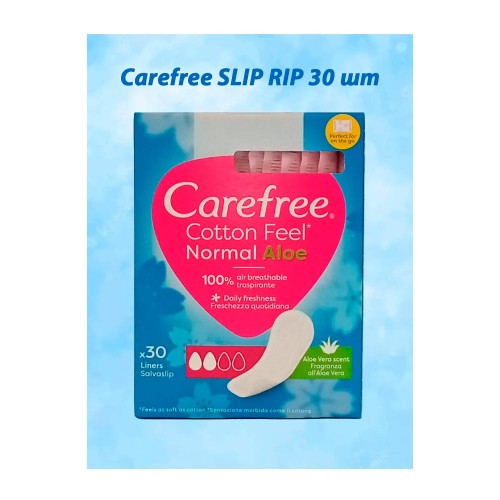 Прокладки Carefree SLIP RIP 30 шт Кэфри слип рип женские ежедневные