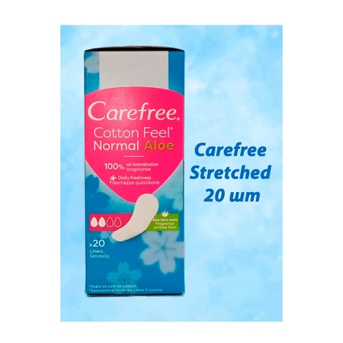 Прокладки Carefree Stretched 20 шт Кэфри стретчет женские ежедневные