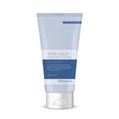 Dermal Пенка для умывания white aqua moisture cleanser для очищения лица 150 гр.