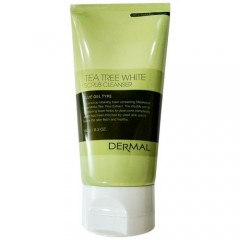 Dermal Пенка для умывания tea tree white scrub cleanser для очищения лица 150 гр. 