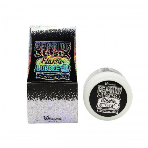 Elizavecca Крем для лица пузырьковый Peptide 3d fix elastic bubble facial cream для омоложения кожи 100 гр. 