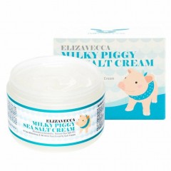 Elizavecca крем для лица Морская Соль Milky Piggy Sea Salt Cream для восстановления кожи 100 мл.