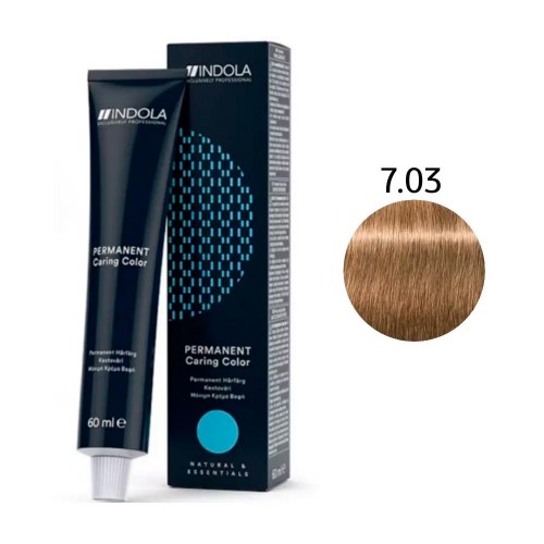 Крем краска 7.03 Indola Profession PCC Natural & Essentials Индола Профессион натурал энд эссентиалс для окрашивания волос