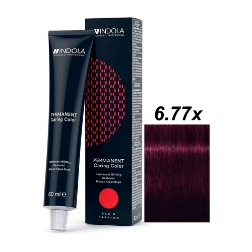 Стойкая крем краска 6.77х Indola Profession PCC Red & Fashion Индола Профессион псс ред энд фэшн для окрашивания волос
