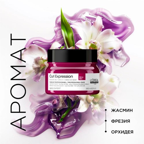 Маска для интенсивного увлажнения волос L’Oreal Professionnel Curl Expression Лореаль Профессионал Герл экспрессион 250 мл