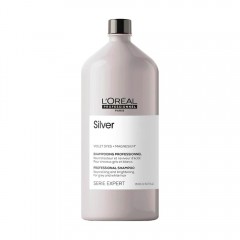 Шампунь L'Oréal Professionnel Serie Expert Silver Violet Dyes + Magnesium Shampooing 1500 мл Лореаль Профессионел серия эксперт сильвер фиолет дэйс + магнезиум для светлых волос