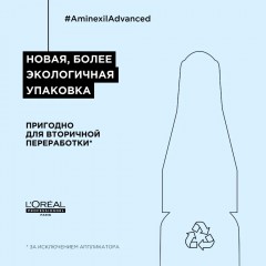 Ампулы от выпадения волос L'oreal Professionnel Aminexil Advanced Лореаль Профессионал Аминексил Эдвансед 10*6мл