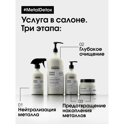 Спрей для восстановления окрашенных волос L'Oreal Professionnel Metal Detox Метал детокс 500мл