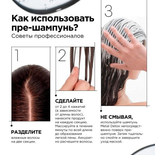 Пре-шампунь против пористости волос L'Oreal Professionnel Metal Detox 250 мл Металл детокс