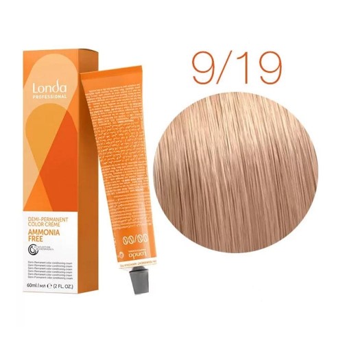 Краска для волос 9/19 Londa Professional Londacolor Ammonia-Free Лонда Профессионал Лондаколор Аммони-фри без аммиака 60 мл