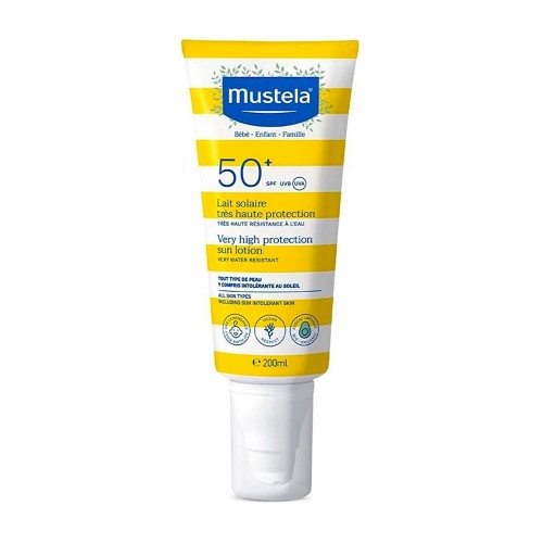 Лосьон для загара с очень высокой степенью защиты Mustela Very High Protection Sun Lotion SPF 50+ 200 мл