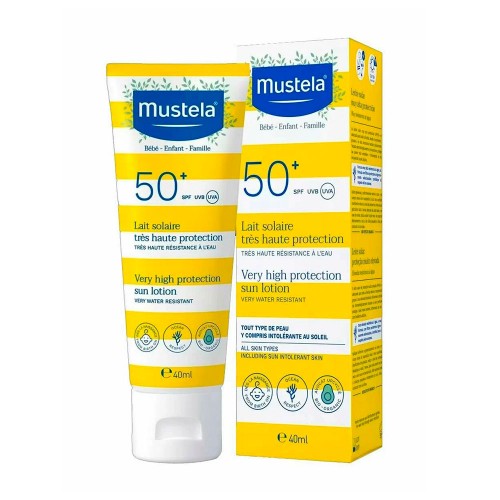 Лосьон для загара с очень высокой степенью защиты Mustela Very High Protection Sun Lotion SPF 50+ 40 мл