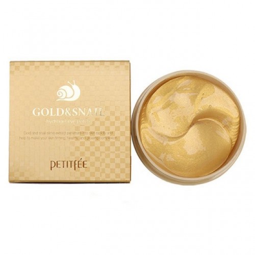 Petitfee Набор патчей для век гидрогел золото улитка Gold Snail Hydrogel Eye Patch 60 шт