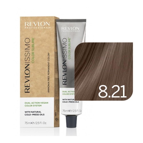 Краска тон 8-21 Revlon Professional Revlonissimo Color Sublime Vegan 75 мл Ревлон Профессионал Ревлониссимо колор сублим веган для окрашивания волос