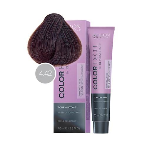 Крем краска 4-42 Revlon Professional Young Color Excel Creme Gel Color 70 мл Ревлон Профессионал юнг колор эксель крем гель колор для окрашивания волос