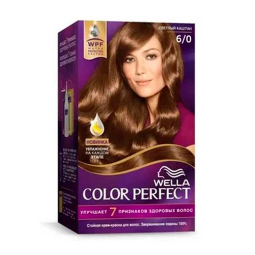 Крем краска Wella Color Perfect 6/0 Велла Колор Перфект для волос 60 мл