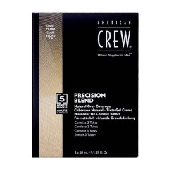Краска-камуфляж 7/8 American Crew Precision Blend Natural Gray Coverage Blond для седых волос 3*40 мл. 