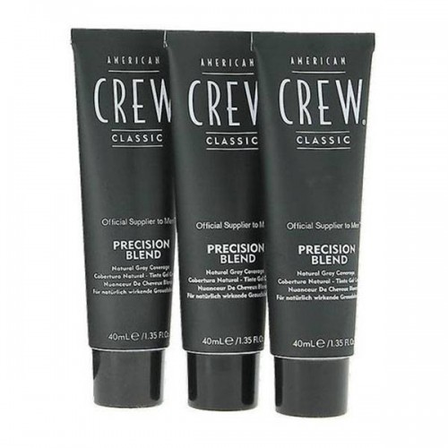 Краска-камуфляж 2/3 American Crew Precision Blend Natural Gray Coverage Dark для седых волос 3*40 мл.