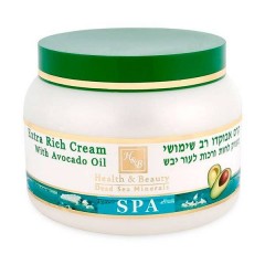 Многофункциональный крем с авокадо Health and Beauty Body and SPA Extra Rich Avocado Cream для ухода за увядающей кожей тела 250 мл.