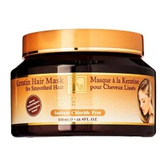 Маска с кератином Health and Beauty Hair Care Keratin Hair Mask for Smoothed Hair для волос после термического воздействия 500 мл.
