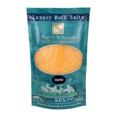 Соль Мёртвого моря для ванны - Желтая Health and Beauty Health Care Luxury Bath Salts Vanilla для тела 500 гр.