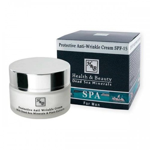 Увлажняющий крем Health and Beauty Men Care Protective Anti-Wrinkle Cream SPF-15 против морщин для мужчин 50 мл.