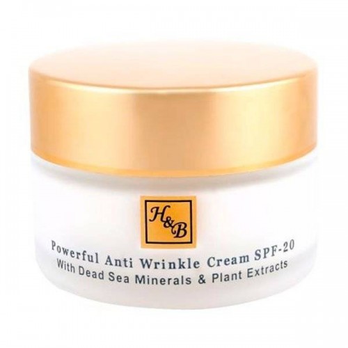 Интенсивный крем от морщин Health and Beauty Skin Care Powerful Anti Wrinkle Cream SPF-20 для лица 50 мл.