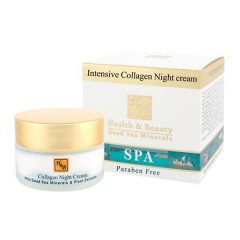Интенсивный ночной крем с коллагеном Health and Beauty Skin Care Intensive Collagen Night Cream для лица 50 мл.