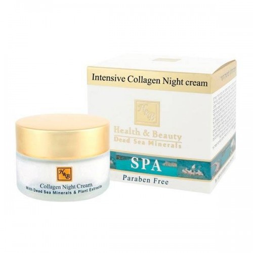 Интенсивный ночной крем с коллагеном Health and Beauty Skin Care Intensive Collagen Night Cream для лица 50 мл.