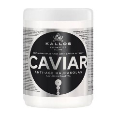 Маска с экстрактом черной икры Kallos Cosmetics KJMN Caviar Anti-age Hair Mask для поврежденных волос 1000 мл.