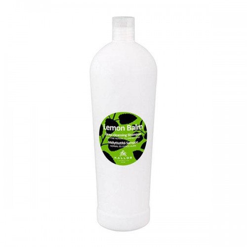 Очищающий шампунь Kallos Cosmetics Lemon Balm Deep Cleansing Shampoo для кожи головы 1000 мл. 