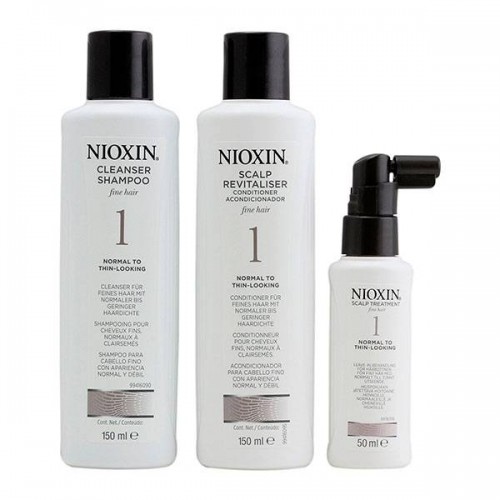 Набор "3-Ступенчатая система" Nioxin Hair System Kit 1 для ухода за тонкими, натуральными волосами 150 мл.+150 мл.+50 мл.
