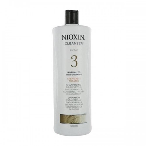Очищающий шампунь Nioxin System 3 Cleanser Shampoo для тонких и окрашенных волос 1000 мл.