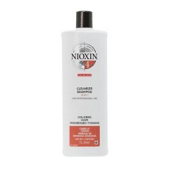 Очищающий шампунь Nioxin System 4 Cleanser Shampoo для ухода за тонкими, химически обработанными волосами 1000 мл.