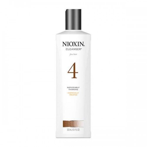 Очищающий шампунь Nioxin System 4 Cleanser Shampoo для ухода за тонкими, химически обработанными волосами 300 мл.