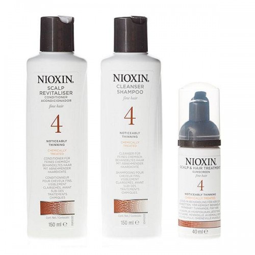 Набор "3-Ступенчатая система" Nioxin Hair System Kit 4 для ухода за тонкими, химически обработанными волосами 150 мл.+150 мл.+50 мл.