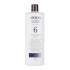 Очищающий шампунь Nioxin System 6 Cleanser Shampoo для ухода за химически обработанными или натуральными волосами, от средних до жестких 1000 мл.
