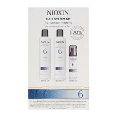 Набор "3-Ступенчатая система" Nioxin Hair System Kit 6 для ухода за волосами от средних до жестких, химически обработанных или натуральных заметно редеющих волос 150 мл.+150 мл.+50 мл.