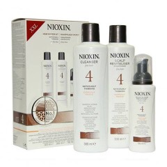 Набор "3-Ступенчатая система" Nioxin Hair System Kit 4 XXL для ухода за тонкими, химически обработанными волосами 300 мл.+300 мл.+100 мл.