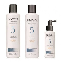 Набор "3-Ступенчатая система" Nioxin Hair System Kit 5 XXL для ухода за химически обработанными или натуральными волосами 300+300+100 мл.