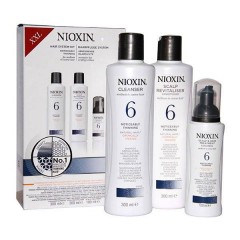 Набор "3-Ступенчатая система" Nioxin Hair System Kit 6 XXL для ухода за волосами от средних до жестких, химически обработанных или натуральных заметно редеющих волос 300 мл.+300 мл.+100 мл.