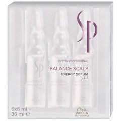 Сыворотка энергетическая Wella System Professional SP Balance Scalp Energy Serum от выпадения волос 36 мл. (ампулы)