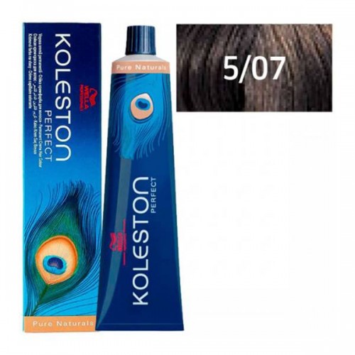 Крем-краска 5/07 Wella Professionals Koleston Perfect Pure Naturals для волос 60 мл.