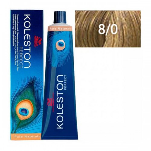 Крем-краска 8/0 Wella Koleston Perfect Pure Naturals для волос 60 мл. 
