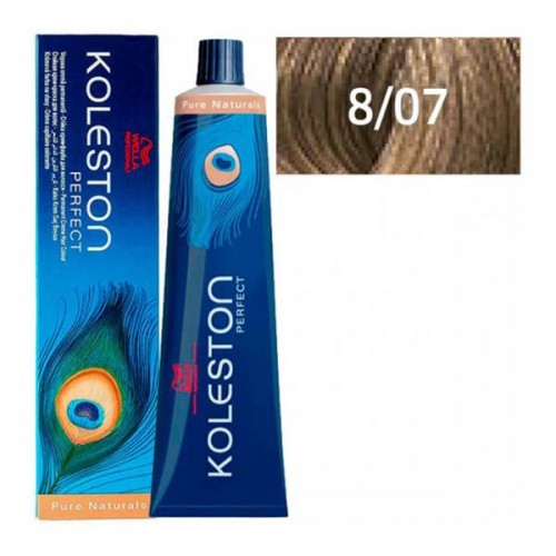 Крем-краска 8/07 Wella Professionals Koleston Perfect Pure Naturals для волос 60 мл.