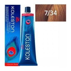 Крем-краска 7/34 Wella Professionals Koleston (Колестон) Perfect Vibrant Reds для волос 60 мл.