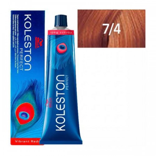 Крем-краска 7/4 Wella Koleston Perfect Vibrant Reds для волос 60 мл. 