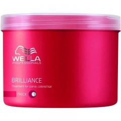 Крем-маска Wella Professionals Care Brilliance для окрашенных жестких волос 500 мл. 