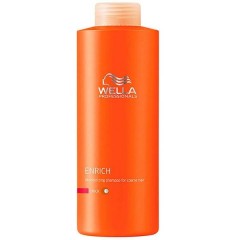 Питательный шампунь Wella Professionals Care Enrich для увлажнения жестких волос 1000 мл.