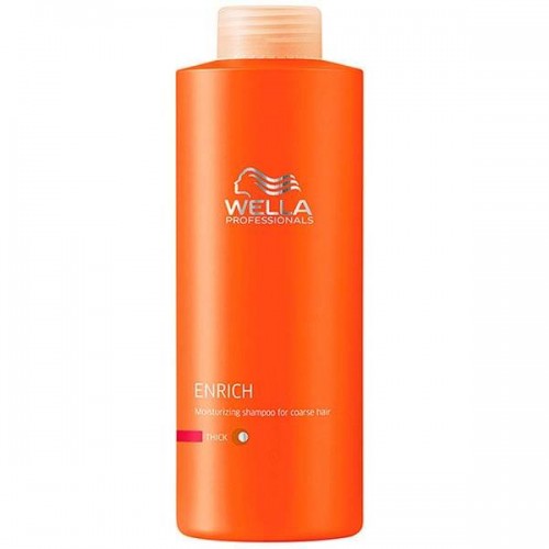 Питательный шампунь Wella Professionals Care Enrich для увлажнения жестких волос 1000 мл.